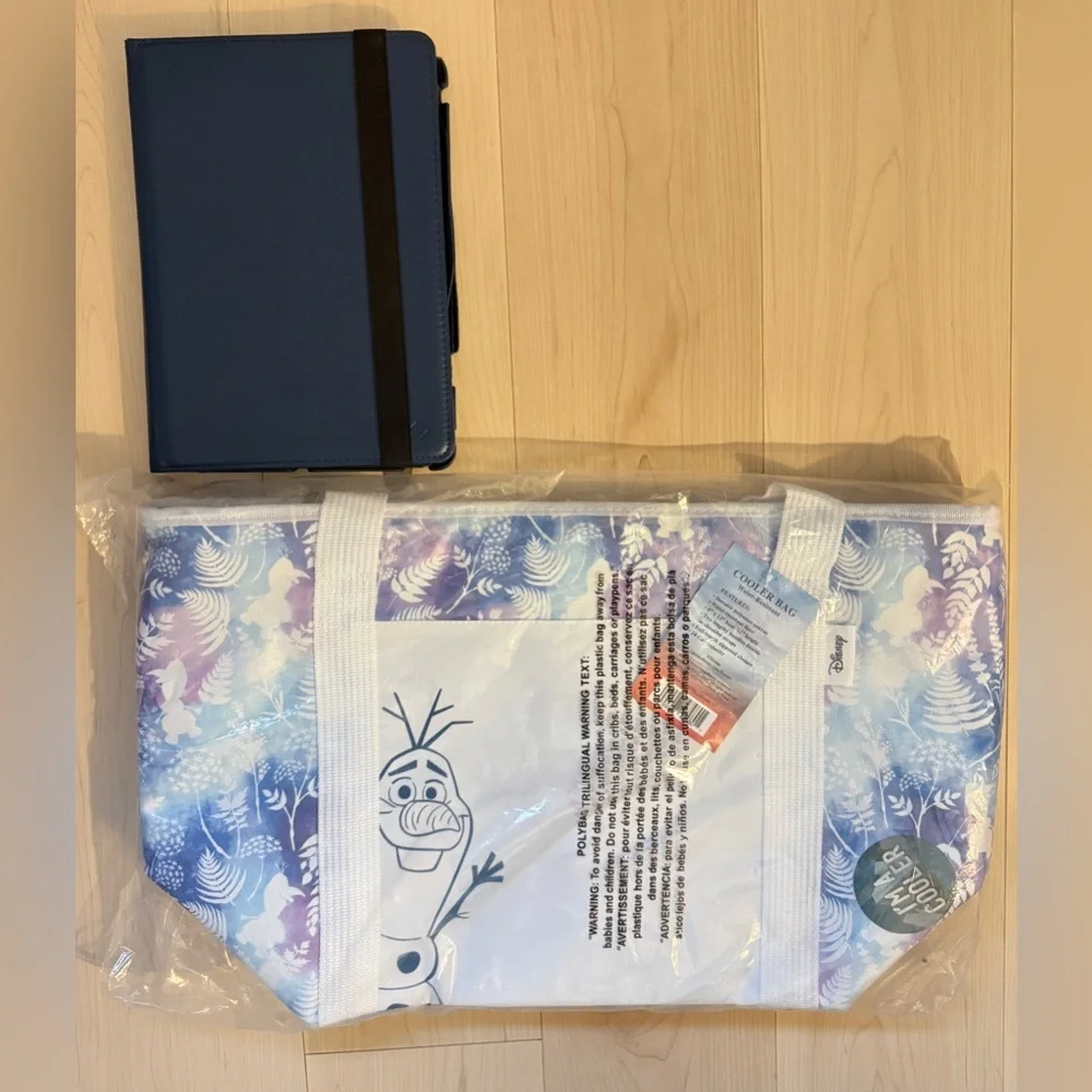 Disney Olaf Frozen Picnic Time Cooler Tote; Insulated Disney Lunch/Beach Bag NWT